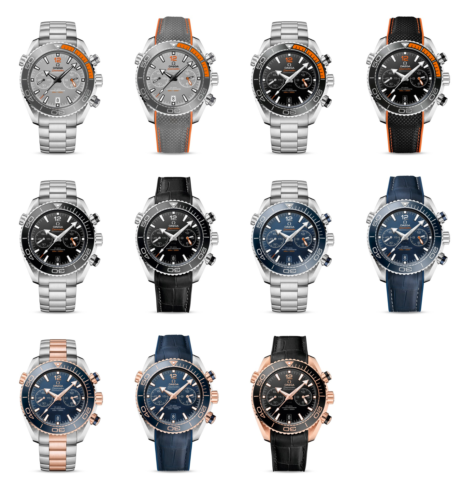 Full 2016 Omega Planet Ocean collection 