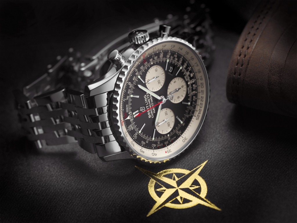 Navitimer 1 B01 Chronograph 43 with black dial and stainless steel Navitimer bracelet